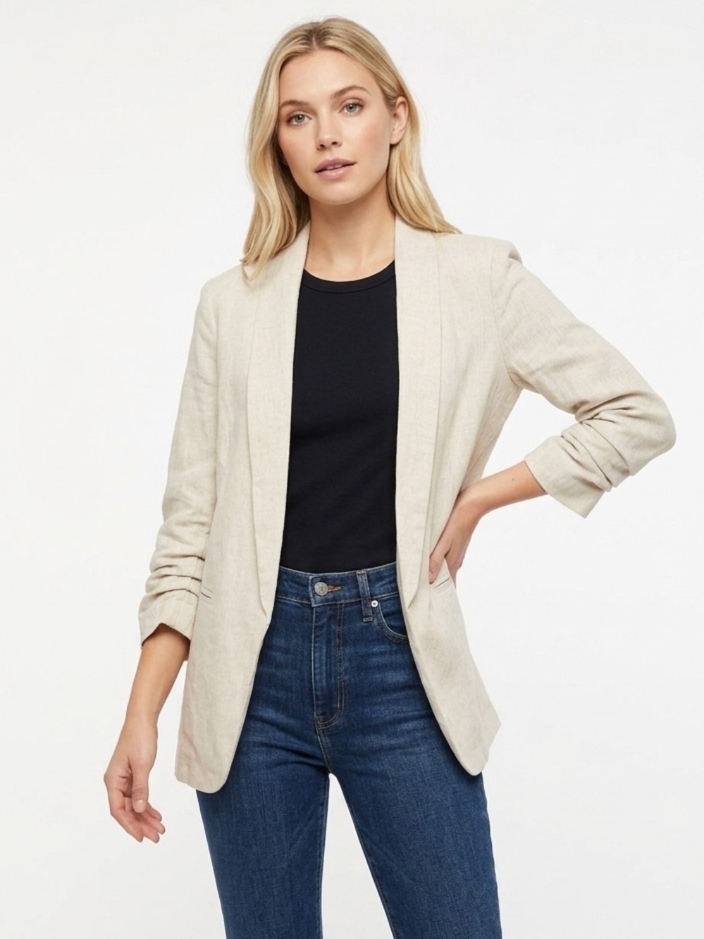 ENTRO jacket linen blend size medium
